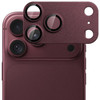 Unibody Matte Metal Tempered Glass Camera Lens Protector for iPhone 18 Pro - Burgundy