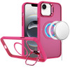 InFrame Series MagSafe Matte Case with Camera Ring Stand for iPhone 17e / 16e - Hot Pink