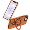 Electroplating Chrome Tough Shield Glitter Case with MagSafe Ring Holder for iPhone 17e / 16e - Cosmic Orange