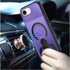 MagSafe Armor Stand Case with Double Finger Ring Holder for iPhone 17e / 16e - Purple