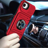 Military Grade All-In-One Ring Stand Case with Card Pocket for iPhone 17e / 16e - Red