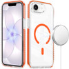 Transparent Crystal Edge Bumper Case with MagSafe for iPhone 17e / 16e - Cosmic Orange