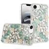 Dazzling Bling 3D Crystal Diamond Case for iPhone 17e / 16e - Green