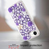 Dazzling Bling 3D Crystal Diamond Case for iPhone 17e / 16e - Purple