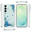 Designer Series Tough Shield Transparent Hybrid Case for Samsung Galaxy S26 FE - Blue Floral Cascade with Sparkles
