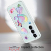 Designer Series Tough Shield Transparent Hybrid Case for Samsung Galaxy S26 FE - Pastel Hearts with Butterflies