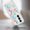 Designer Series Tough Shield Transparent Hybrid Case for Samsung Galaxy A16 5G - Pink Roses & Teal Teapots