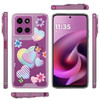 Designer Series Tough Shield Transparent Hybrid Case for Motorola Moto G (2026/2025) / Moto G Play 2026 - Pastel Hearts with Butterflies