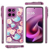 Designer Series Tough Shield Transparent Hybrid Case for Motorola Moto G (2026/2025) / Moto G Play 2026 - Pink Roses & Teal Teapots