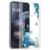 Designer Series Tough Shield Transparent Hybrid Case for Motorola Moto G Power 2026 / 2025 - Blue Floral Cascade with Sparkles