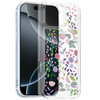 Designer Series Tough Shield Transparent Hybrid Case for iPhone 16 Pro Max - Purple and Green Wildflowers