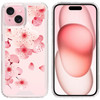 Designer Series Tough Shield Transparent Hybrid Case for iPhone 15 - Cherry Blossom