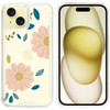 Designer Series Tough Shield Transparent Hybrid Case for iPhone 15 - Minimalist Large Daisy