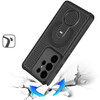 Honeycomb Series Heat Dissipation Magnetic Cooling Case with Rotating Ring Holder Kickstand for Samsung Galaxy S26 Ultra - Black
