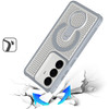 Honeycomb Series Heat Dissipation Magnetic Cooling Case with Rotating Ring Holder Kickstand for Samsung Galaxy S26 FE - Grey