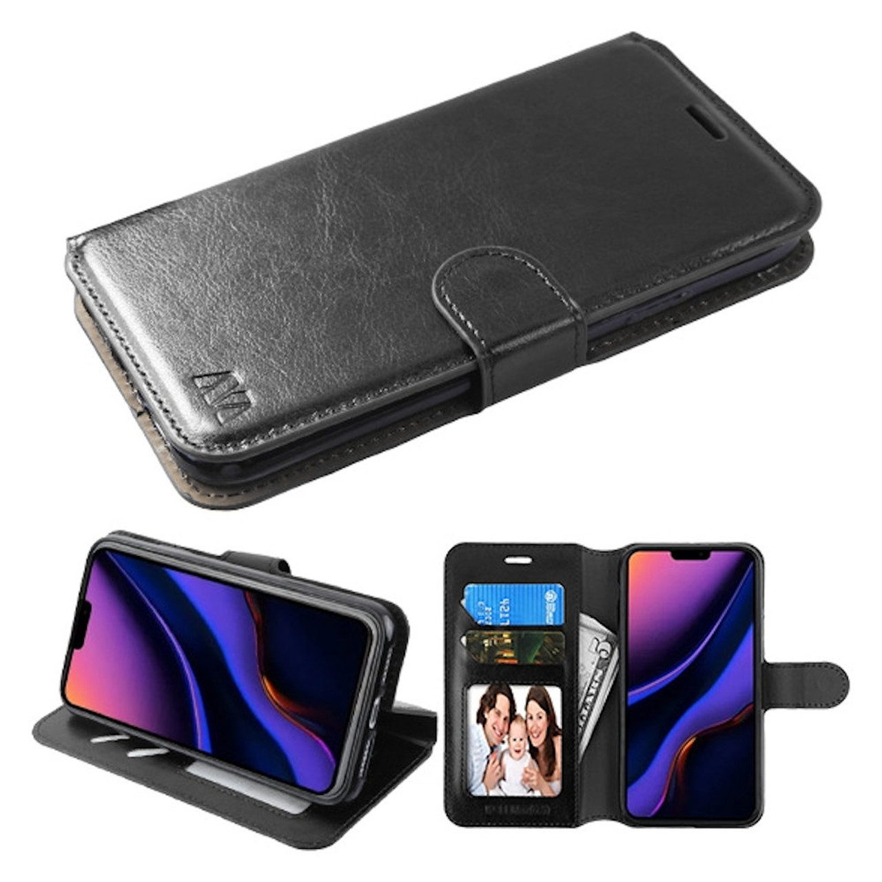 Apple - iPhone 11 Pro Leather Folio - Black