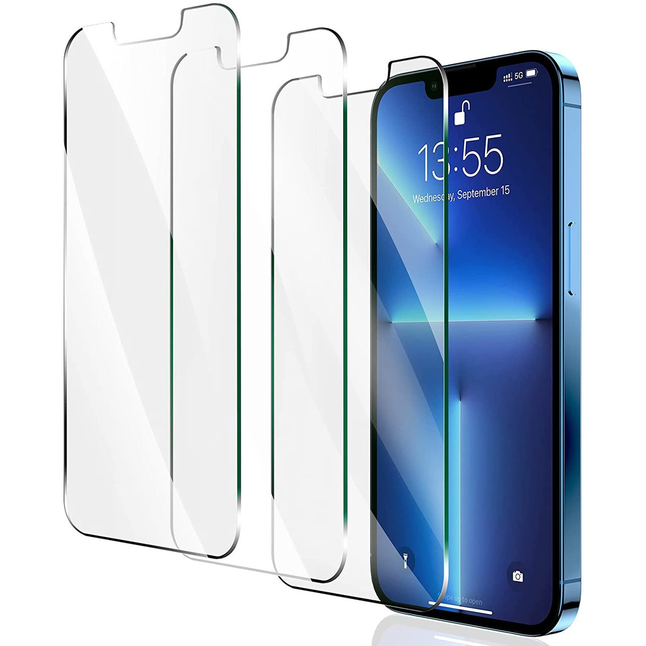 Screen Protector Tempered Glass Compatible with Apple iPhone 14 Plus/13 Pro  Max (3 Pack)