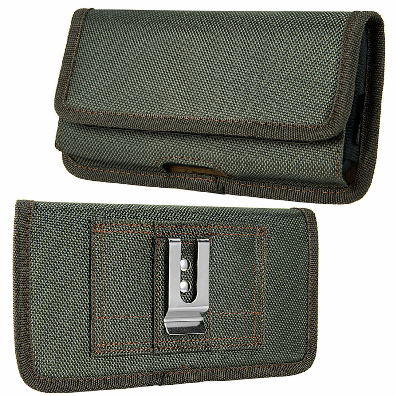 Nylon Dual Phone Holster Pouch Case fit 2 Cell Phones for iPhone