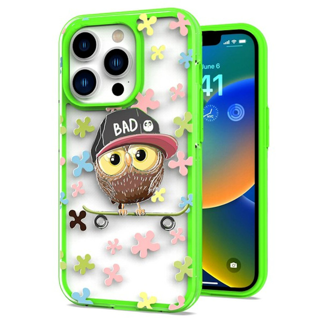 HD Accessory Designer Series Hybrid Case for iPhone 14 Pro Max - Owl