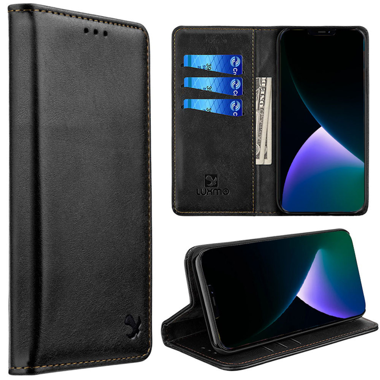 2 in 1 Bifold Wallet with Detachable MagSafe Wallet