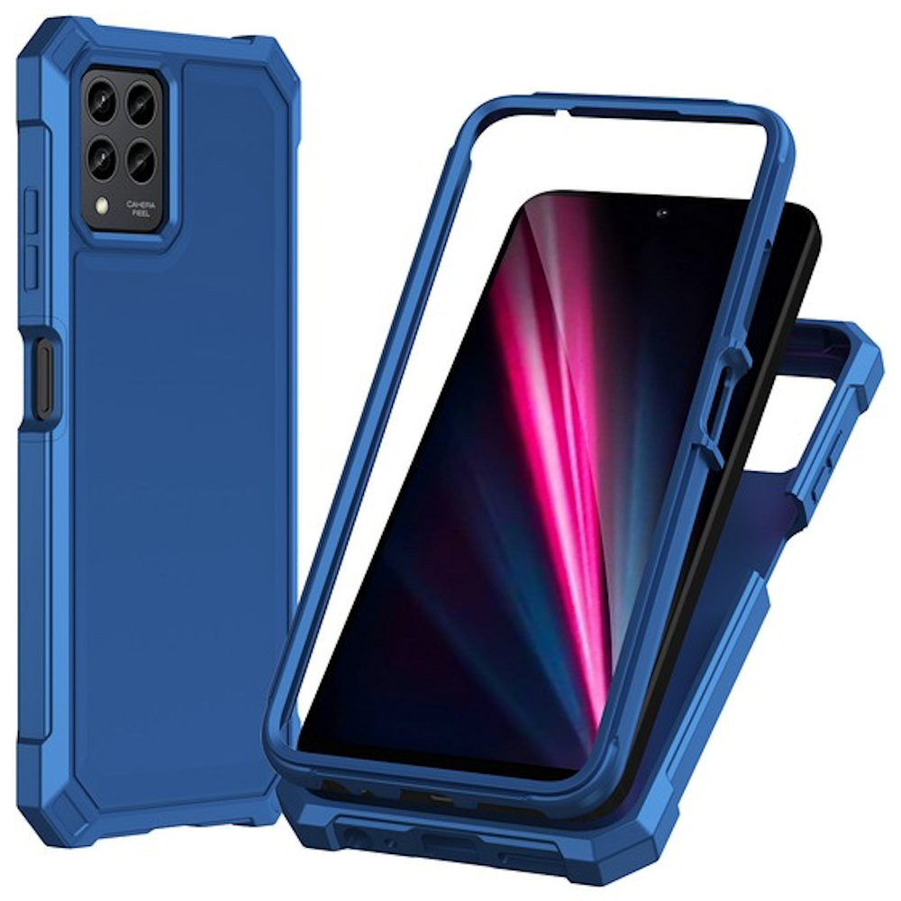Military Grade Rugged Hybrid Case for T-Mobile REVVL 6 Pro 5G - Blue ...