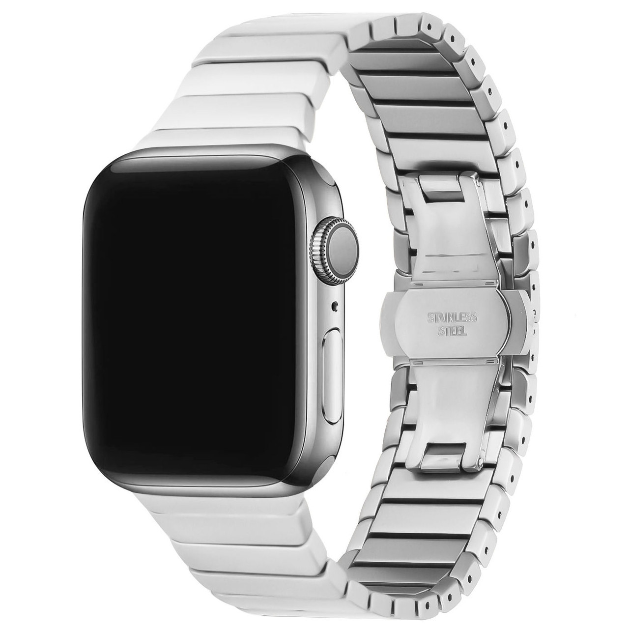 Stainless Steel Link Band for Apple Watch 49mm / 45mm / 44mm / 42mm - Silver