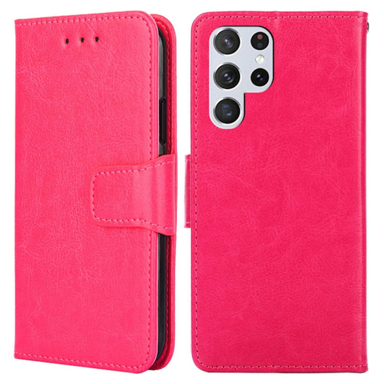 Leather Wallet Case Compatible Samsung Galaxy S23 Ultra/ S23+/ S23