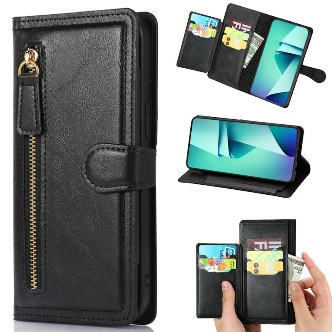 Leather Flip Wallet Phone Case Cover for Galaxy A53 5G,Premium PU Leather  Wallet Case Samsung A53 5G Flip Cell Phone case, Cases for Samsung Galaxy
