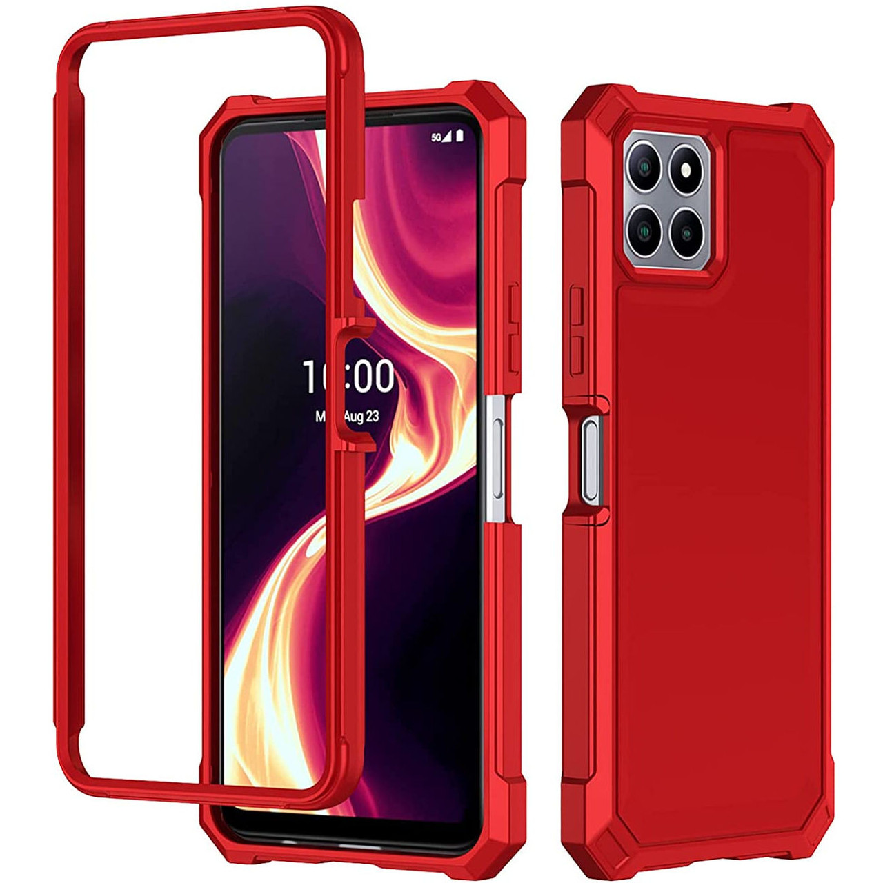 Military Grade Rugged Hybrid Case for Celero 5G Plus - Red Military Grade Rugged Hybrid Case for Celero 5G Plus - Red