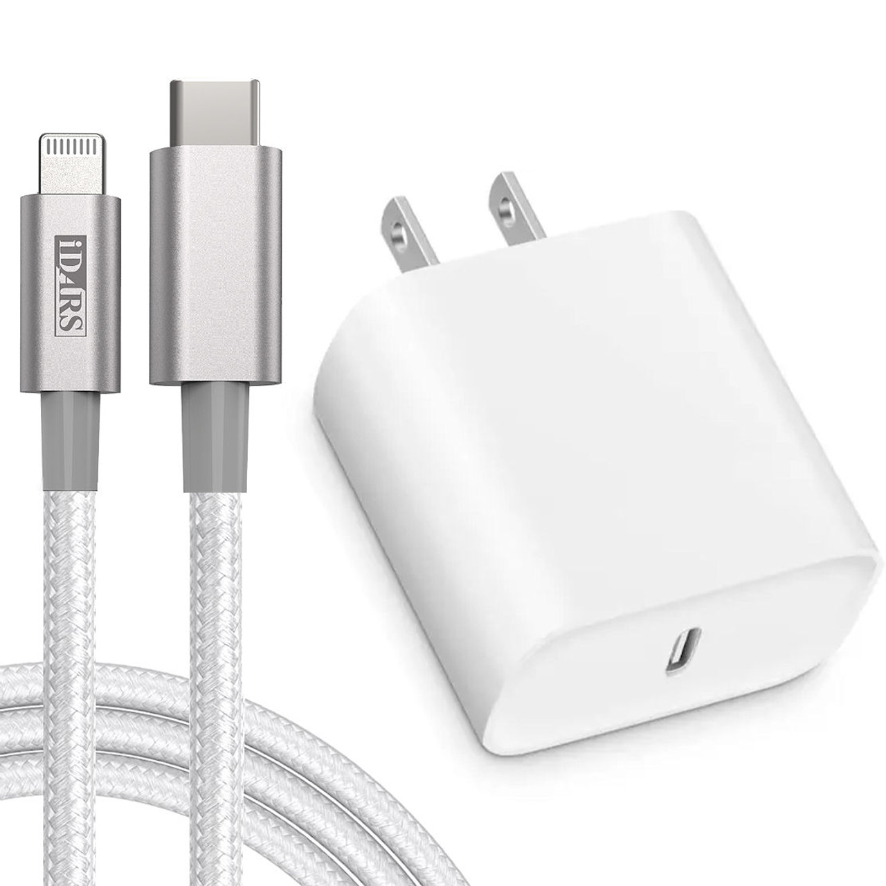 Cargador compatible con iPhone 11 / 12 Pro Apple Base 20 w + Cable  lightning Fast USB-C