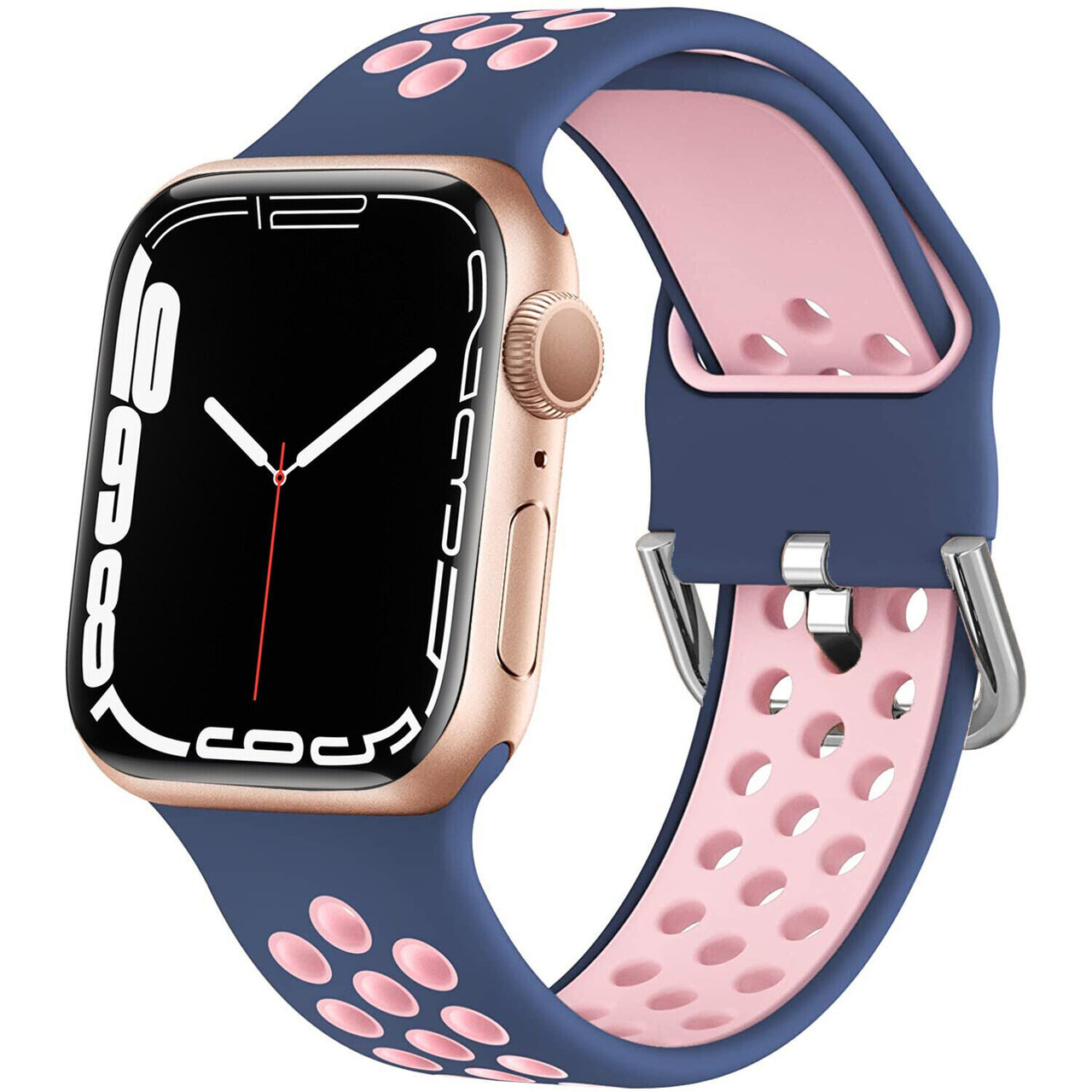 Comfy Sport Band for Apple Watch 49mm / 45mm / 44mm / 42mm - Blue Pink