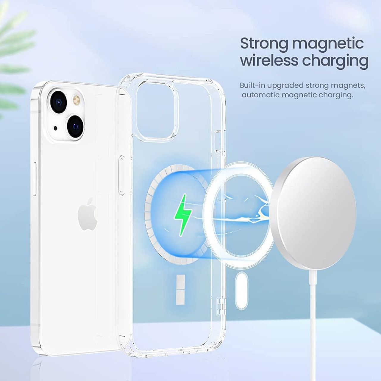 MagSafe Compatible Premium Hybrid Protective Case for iPhone 15 - Clear -  HD Accessory