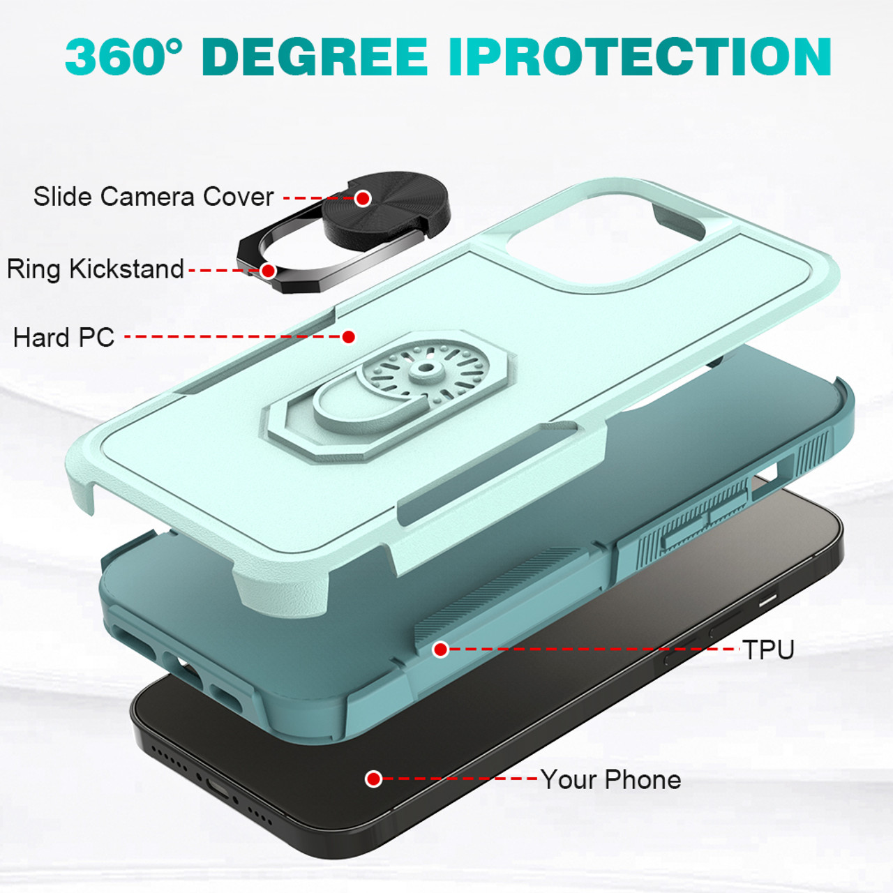 Buy RJR Back Case Cover for iPhone 15 Pro Max, Ultra-Hybrid Shockproof  Design, Camera Bump Protection