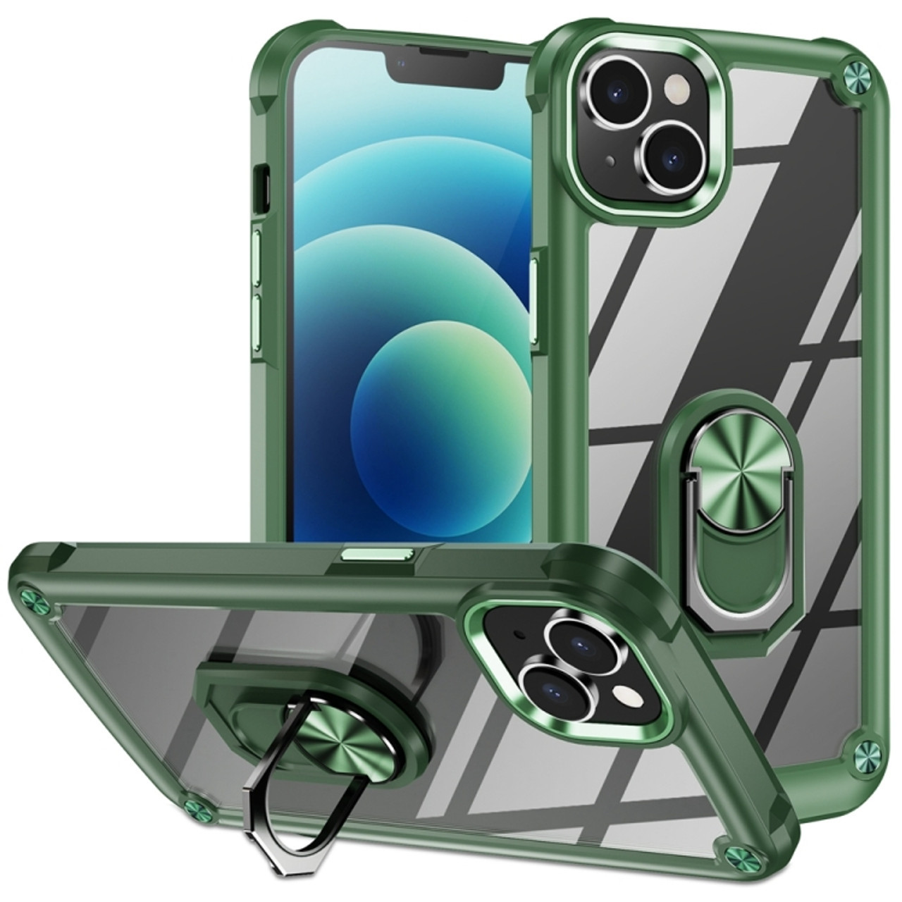 Green Durable iPhone 15 Plus Case