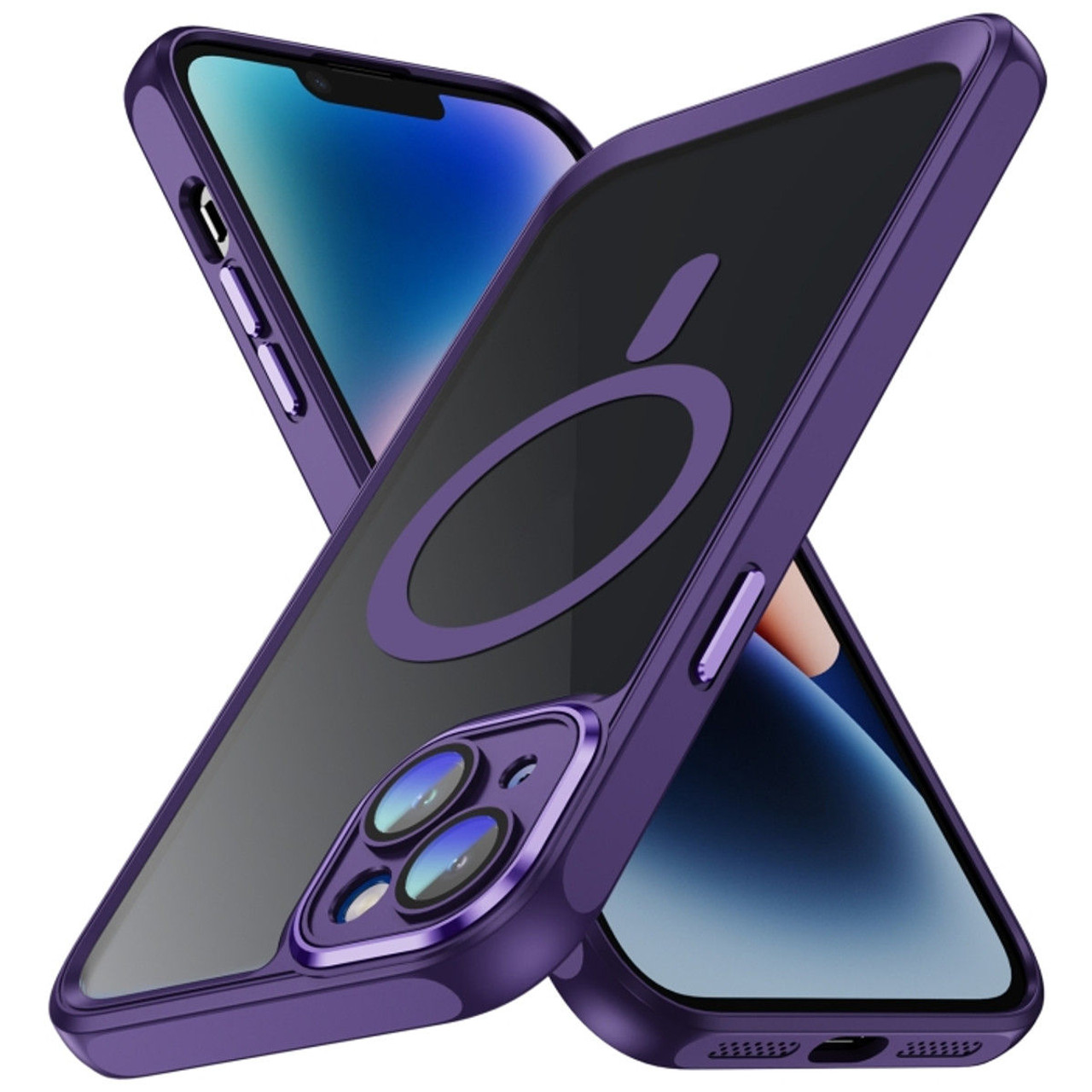 Purple MagSafe iPhone 15 Plus Case