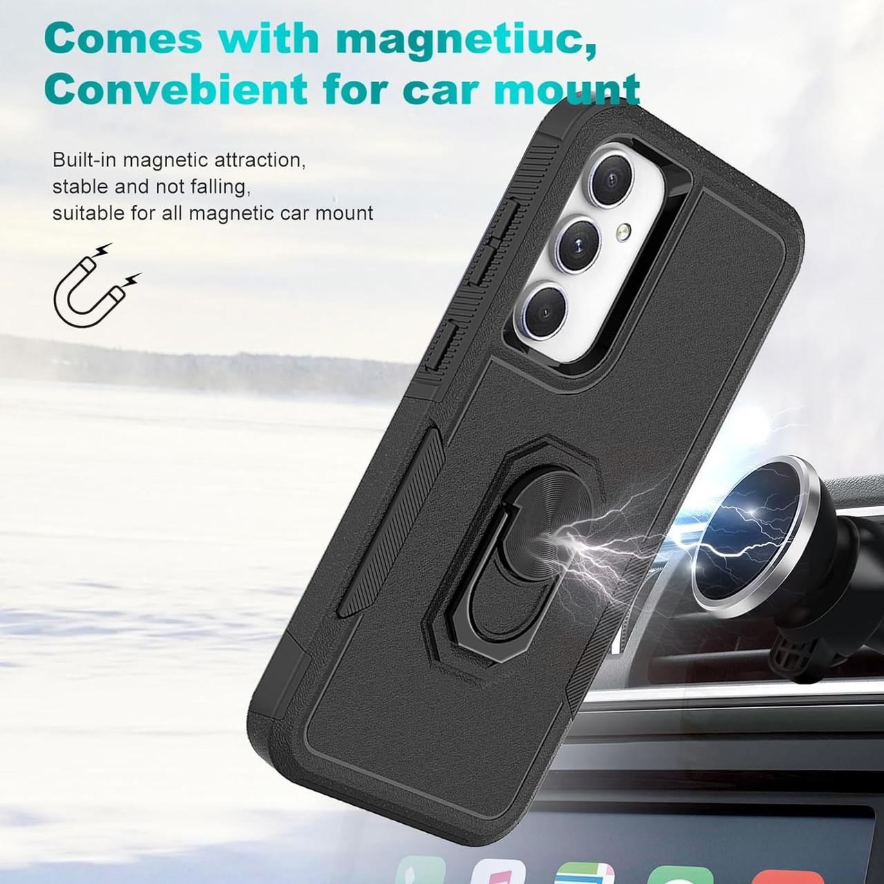 for Mate 20 Lite Cover Case for Huawei Mate 20 Lite Case Armor Military  Shockproof Ring