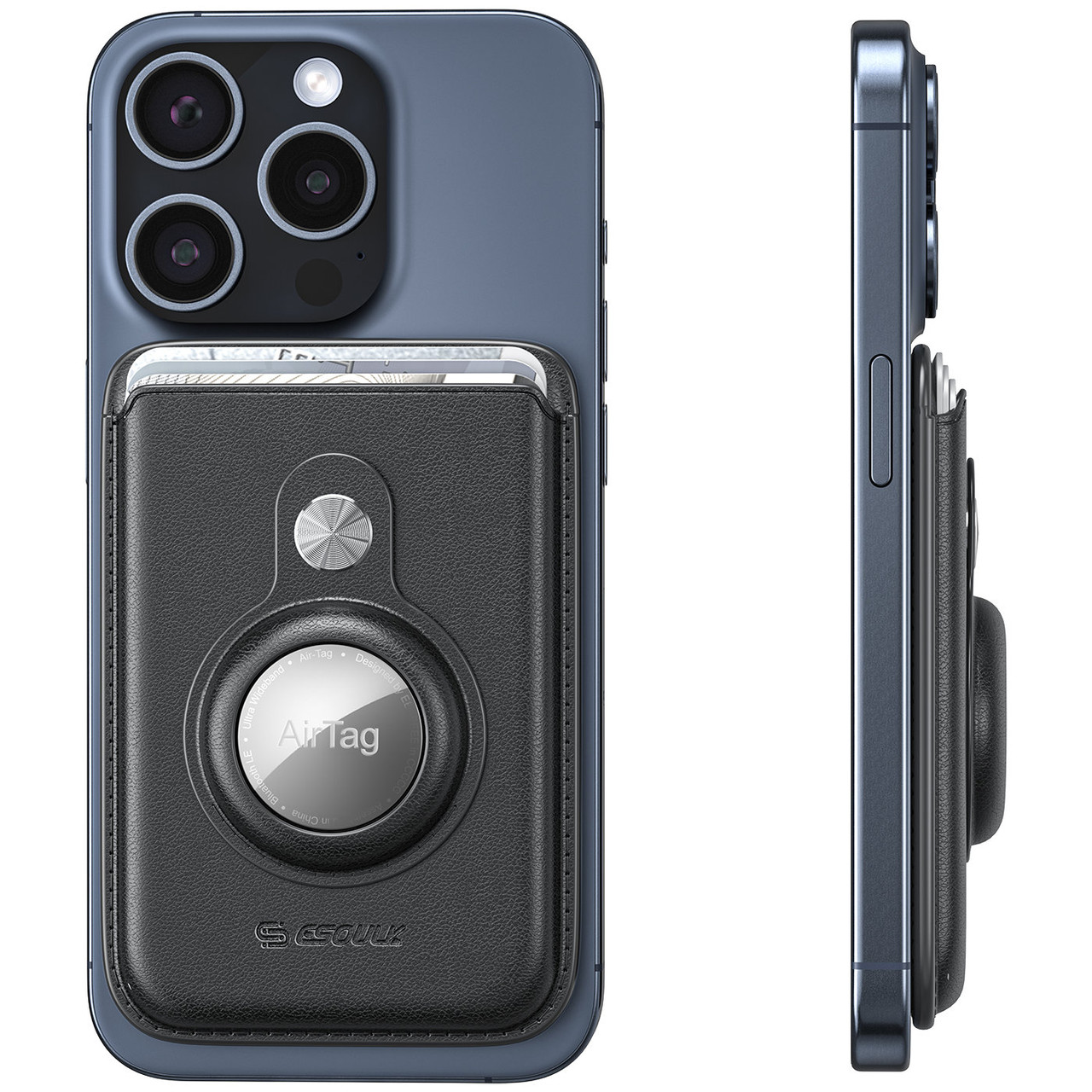 MagSafe Compatible Wallet with AirTag Pocket for iPhone 12