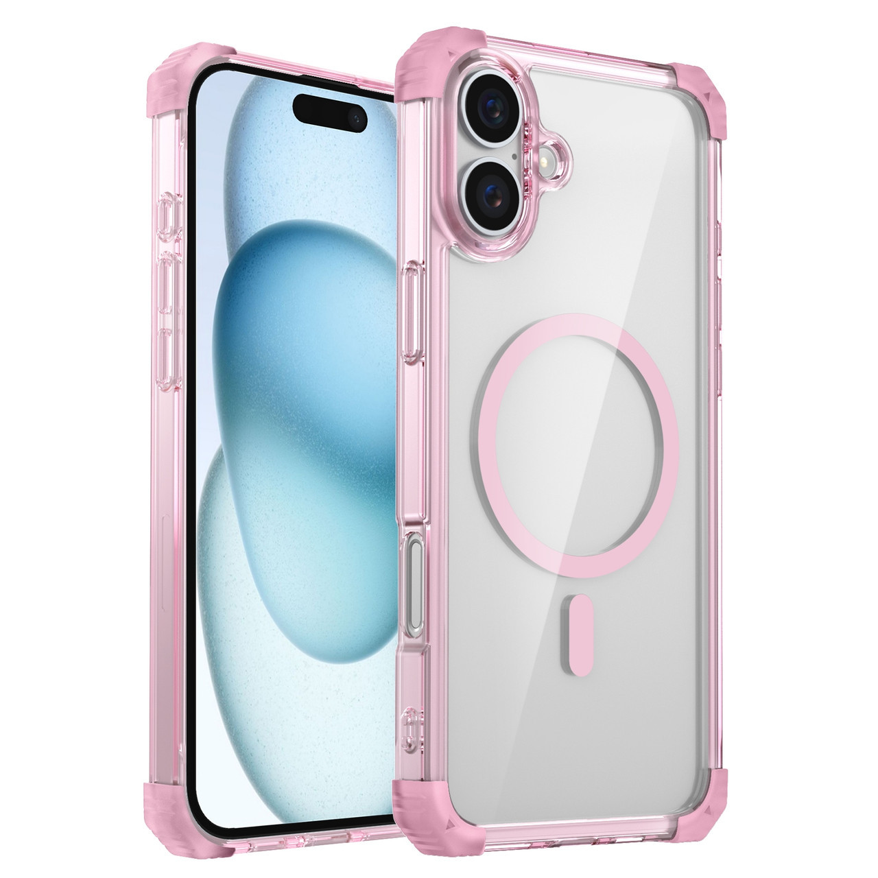 Vivid Hybrid Case with MagSafe for iPhone 16 Plus - Pink - HD