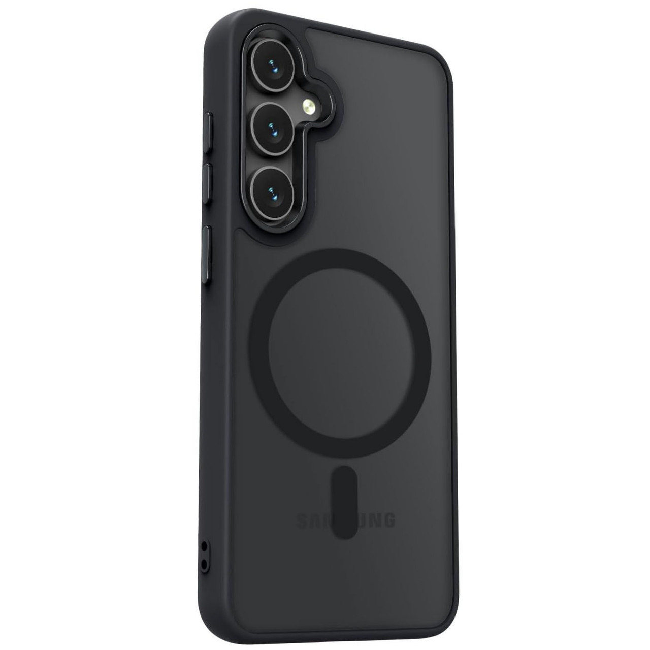 Shade Series Hybrid Case with MagSafe Magnetic Ring for Samsung Galaxy S24 FE - Black - HD Accessory Shade Series Hybrid Case with MagSafe Magnetic Ring for Samsung Galaxy S24 FE - Black - HD Accessory