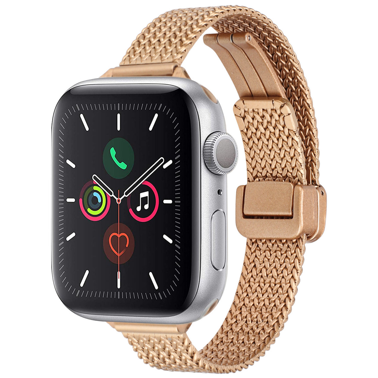 Braided Mesh Stainless Steel Band for Apple Watch 42mm 41mm