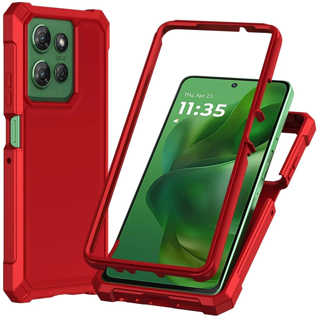 Military Grade Rugged Hybrid Case for Motorola Moto G Stylus 2026 / 2025 - Red - HD Accessory Military Grade Rugged Hybrid Case for Motorola Moto G Stylus 2026 / 2025 - Red - HD Accessory