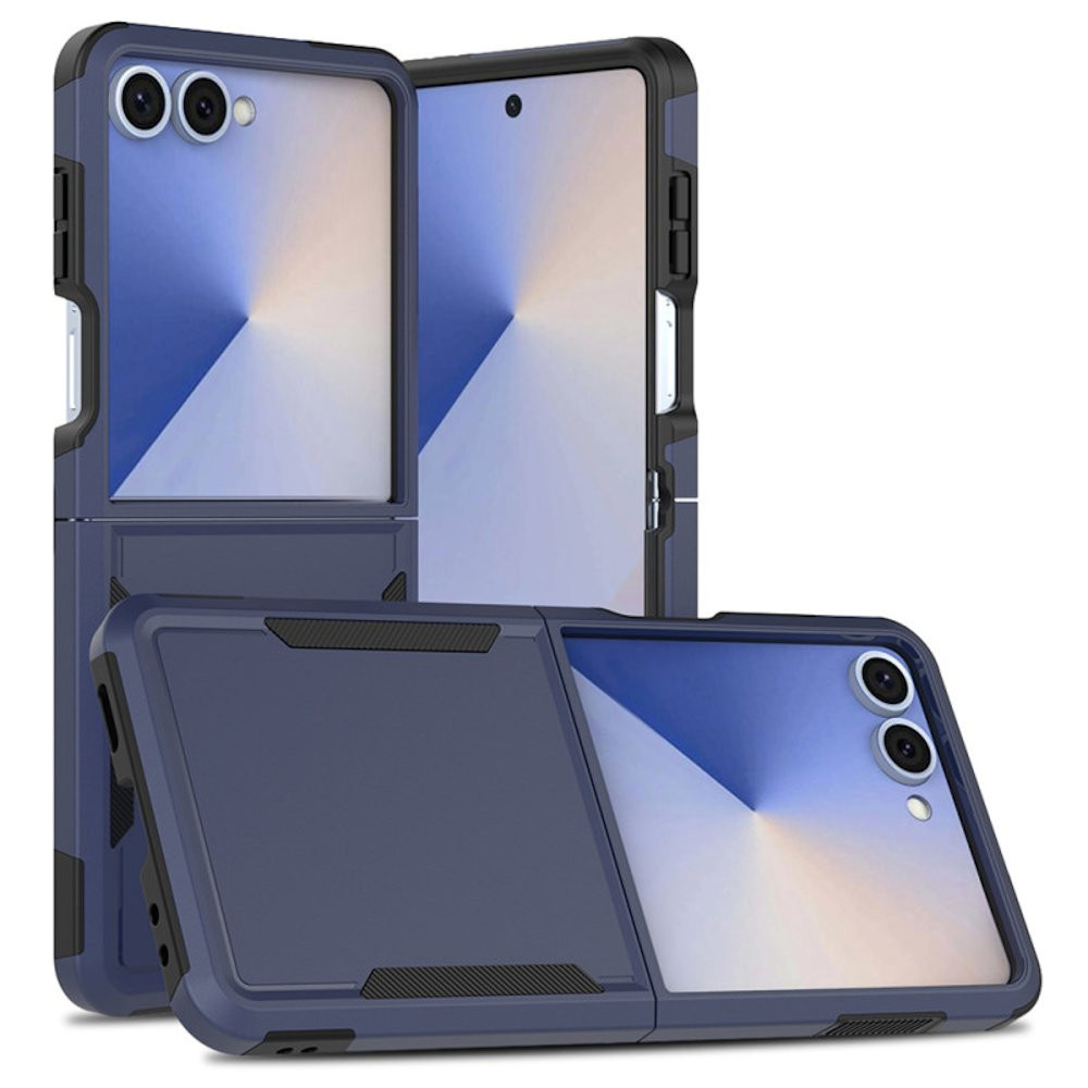 Military Grade TUFF Hybrid Armor Case for Samsung Galaxy Z Flip 7 - Blue Military Grade TUFF Hybrid Armor Case for Samsung Galaxy Z Flip 7 - Blue