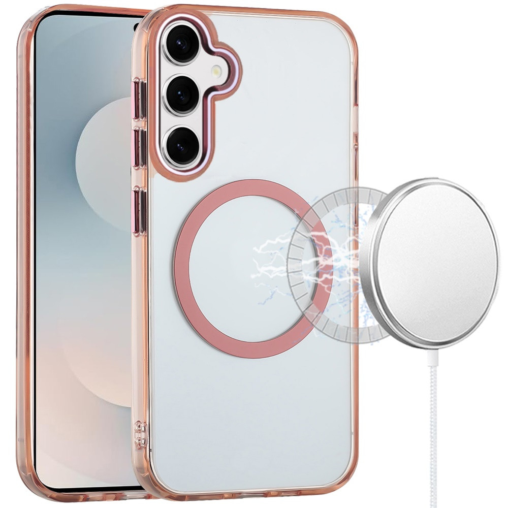 Magnetic Crystal Case for Samsung Galaxy S26 Plus - Rose Gold - HD