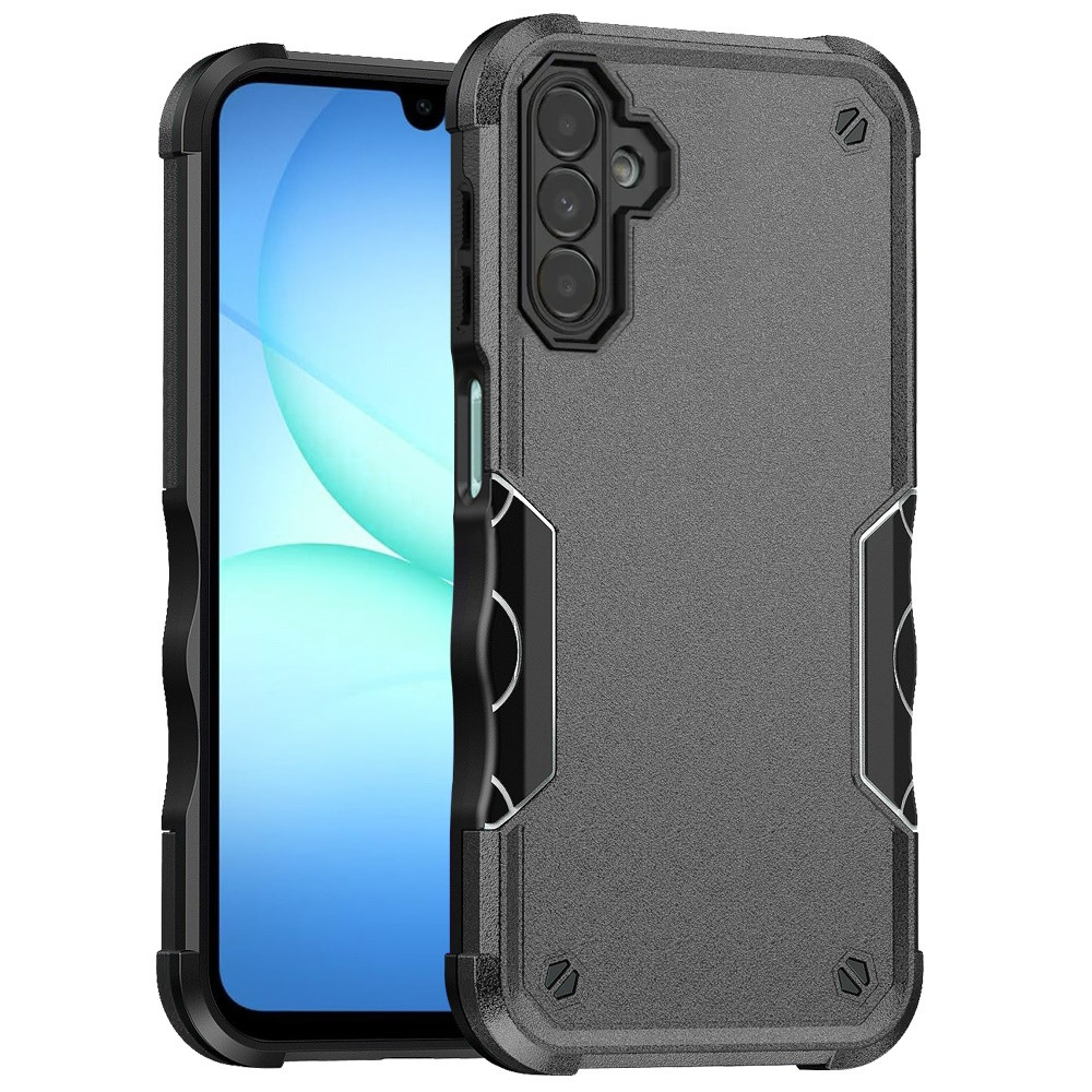 Military Grade Shockproof Hybrid Armor Case for Samsung Galaxy A17 5G - Grey - HD Accessory Military Grade Shockproof Hybrid Armor Case for Samsung Galaxy A17 5G - Grey - HD Accessory