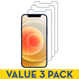 3-Pack HD Premium 2.5D Round Edge Tempered Glass Screen Protector for iPhone 12 / iPhone 12 Pro