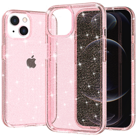 Crystal Glitter Fusion Case for iPhone 13 Pro Max - Pink