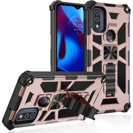 Military Grade Tough Ultra Rugged Hybrid Case for Motorola Moto G Pure / Moto G Power 2022 - Rose Gold