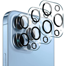 3-Pack Rear Camera Lens HD Tempered Glass Protector for iPhone 13 Pro / iPhone 13 Pro Max