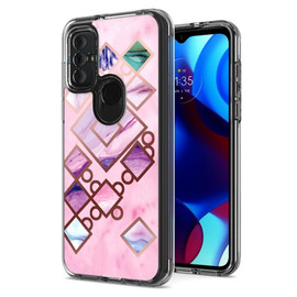 Marble Series Dual Layer Designer Case for Motorola Moto G Pure / Moto G Power 2022 - Tiles