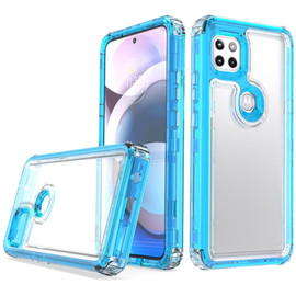 Atomic Shockproof Hybrid Case for Motorola One 5G Ace - Blue